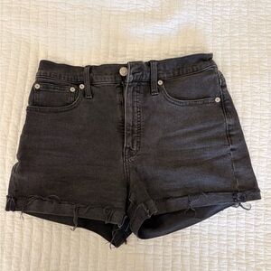 Madewell Black Denim Women Shorts